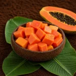 Organic Papaya Cut